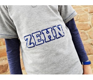 Stickserie - College Style Alpha Satin & Fransenappli Schriftart